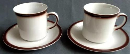 DOUWE EGBERTS WINTERLING ROSLAU 2x kop en schotel 15cl H6,5c, Huis en Inrichting, Keuken | Servies, Zo goed als nieuw, Verzenden