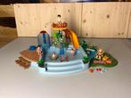 Playmobil openlucht zwembad met glijbaan set 4858, Ophalen, Zo goed als nieuw, Complete set