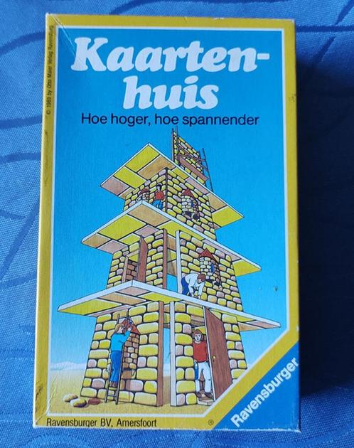 Kaartenhuis gezelschapspel, Hobby en Vrije tijd, Gezelschapsspellen | Kaartspellen, Ophalen of Verzenden