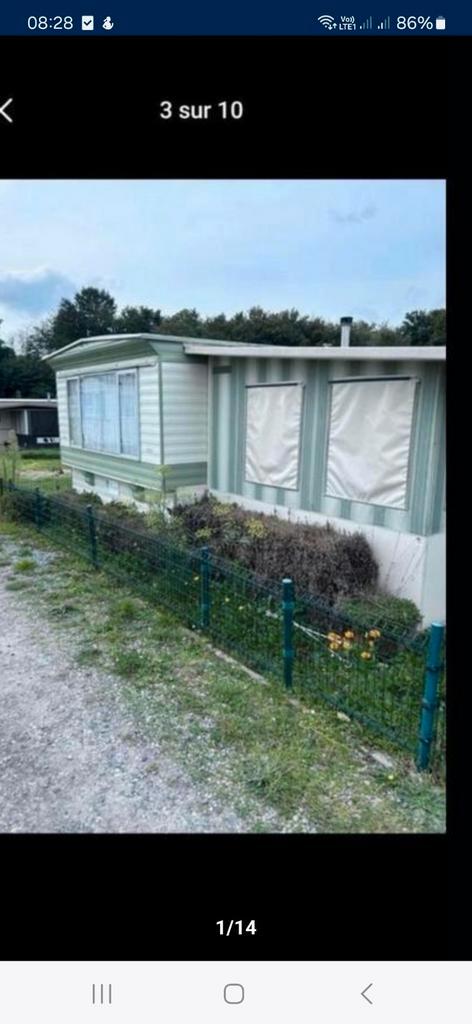 Caravane double residentielle  a vendre, Caravans en Kamperen, Stacaravans, Ophalen of Verzenden