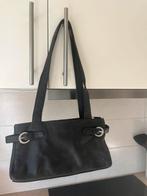 Zwarte leren handtas van Bear Design, Handtassen en Accessoires, Ophalen, Gebruikt, Zwart, Schoudertasje