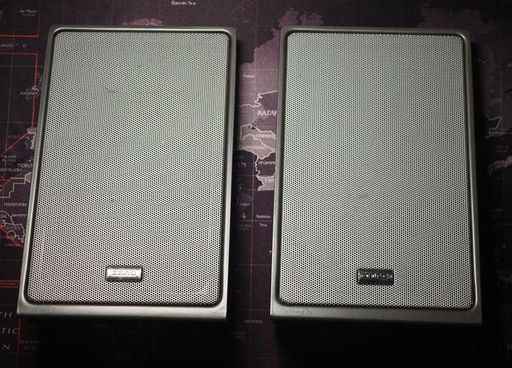 Teac NXT flatpanel-luidsprekers met metalen afwerking, Audio, Tv en Foto, Luidsprekerboxen, Gebruikt, Front, Rear of Stereo speakers