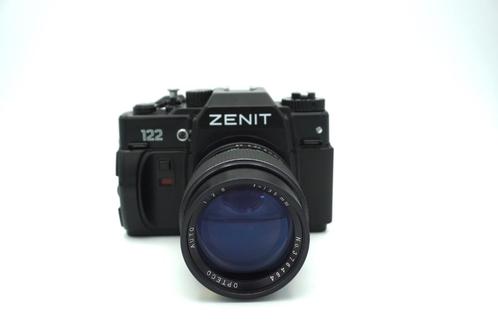 Zenit 122 + Opteco Auto 1:28 f=135 mm, Audio, Tv en Foto, Fotocamera's Analoog, Gebruikt, Spiegelreflex, Overige Merken, Ophalen of Verzenden