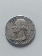 USA liberty  coin quarter dollar 1942, Ophalen of Verzenden