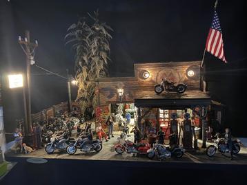 Groot diorama Harley Davidson beschikbaar voor biedingen