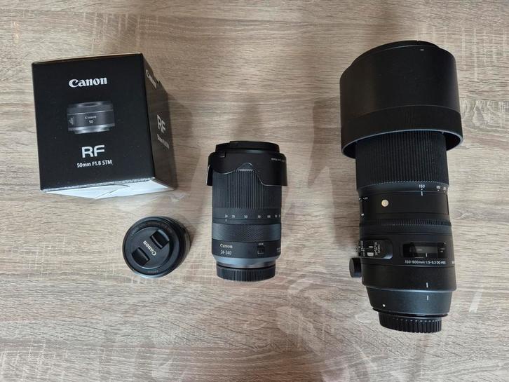 Verschillende canon lensen te koop, EF en RF., Audio, Tv en Foto, Foto | Lenzen en Objectieven, Zo goed als nieuw, Ophalen