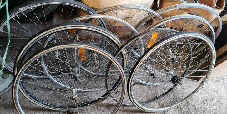 Partij oude fietsonderdelen voor de doe-het-zelver, Fietsen en Brommers, Fietsonderdelen, Gebruikt, Algemeen, Stuur, Ophalen