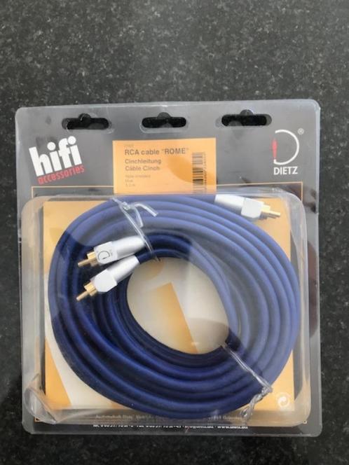 Dietz 23405  -  5m RCA-cable, Auto diversen, Autospeakers, Nieuw, Ophalen of Verzenden