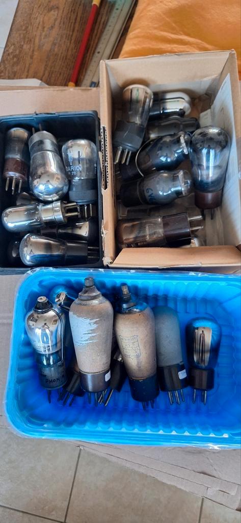 lots de lampes pour radio tsf, Antiek en Kunst, Antiek | Tv's en Audio, Ophalen of Verzenden