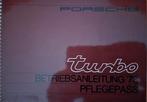 Porsche 911 turbo nieuw instructieboekje 1978, Auto diversen, Handleidingen en Instructieboekjes, Ophalen of Verzenden