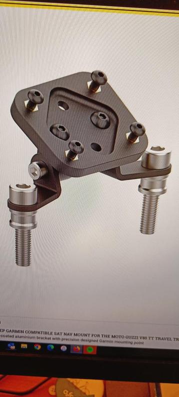 Support de navigation Garmin pour Moto Guzzi V85TT, Enlèvement, Neuf