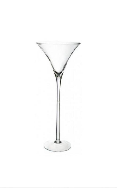 Vase martini h70cm d30cm, Huis en Inrichting, Woonaccessoires | Vazen, Gebruikt, Overige kleuren, 50 tot 75 cm, Glas