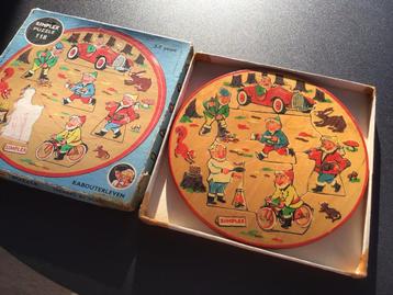 Puzzle en bois simplex des années 1950, Enlèvement ou Envoi, Comme neuf