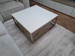 Luxe Tafelsalon WIT 1mx1m, Huis en Inrichting, Tafels | Salontafels, Ophalen, Gebruikt, 50 tot 100 cm, Vierkant