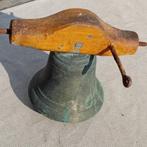 Antieke bel met steun, Antiek en Kunst, Ophalen of Verzenden, Brons