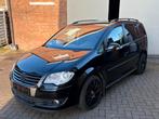 2008 Volkswagen Touran 2.0TDI DSG Automaat - BBS Velgen, 4 cilinders, Zwart, Bedrijf, 5 deurs