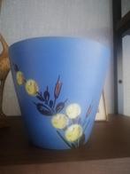 Magnifique vase vintage bleu Flora Gouda Holland Nice, Enlèvement ou Envoi