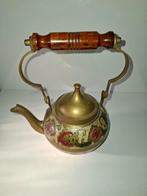 Vintage beschilderde kunst pot met deksel, Ophalen of Verzenden