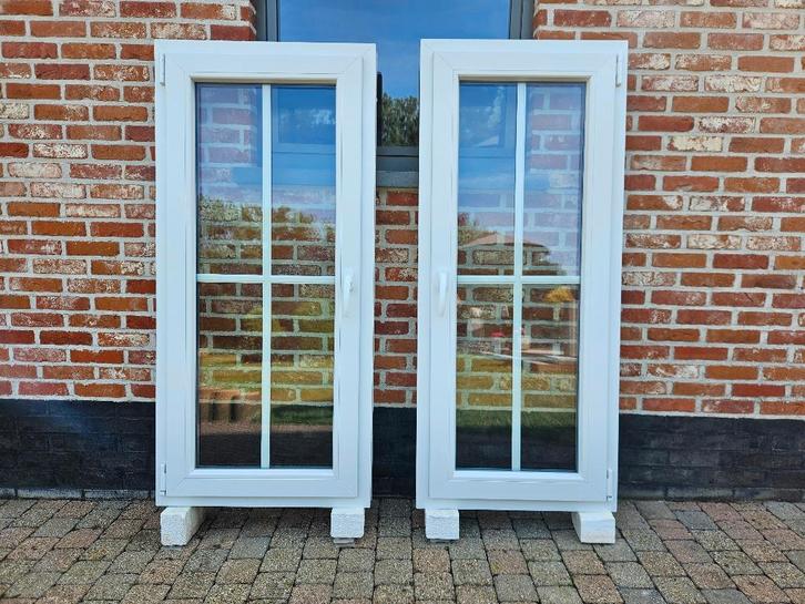 Prachtig Lot Pvc Ramen, Doe-het-zelf en Bouw, Glas en Ramen, Zo goed als nieuw, Gevelraam of Ruit, Dubbelglas, Ophalen