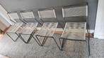 4 vintage spaghetti stoelen, Huis en Inrichting, Metaal, Vier, Gebruikt, Vintage