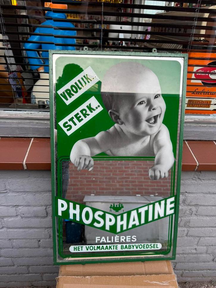 Phosphatine baby voeding reclame, Verzamelen, Merken en Reclamevoorwerpen, Gebruikt, Reclamebord, Ophalen of Verzenden
