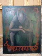 Schilderij in olieverf MTess, Instagram Mikpjt, Ophalen of Verzenden