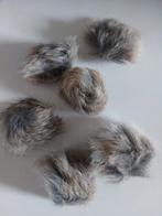Pompons in konijnenbont met lusje om mee te breien of haken, Autres types, Enlèvement ou Envoi, Neuf, Tricot ou Crochet
