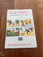 Kleuren 1 met kleurkrijt of verf-Jaren 50/60 -Jan Wiegman, Enlèvement ou Envoi, 1940 à 1960, Utilisé, Gravure