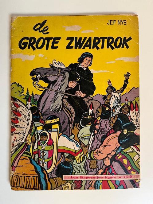 Jef Nys - De Grote Zwartrok - 1e druk 1960, Livres, BD, Envoi