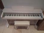 piano + kruk, Muziek en Instrumenten, Piano's, Ophalen, Wit, Digitaal, Zo goed als nieuw