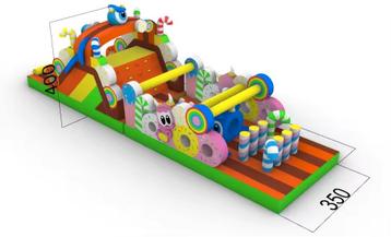 Springkasteel monster / candy run beschikbaar voor biedingen