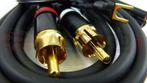 Technics High Fidelity 1.25mtr Interlink SET - RCA Gold + Ma, TV, Hi-fi & Vidéo, Tourne-disques, Technics, Enlèvement ou Envoi