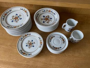 Servies wit met bloemen, Assiettes(s), Enlèvement, Utilisé, Autres matériaux