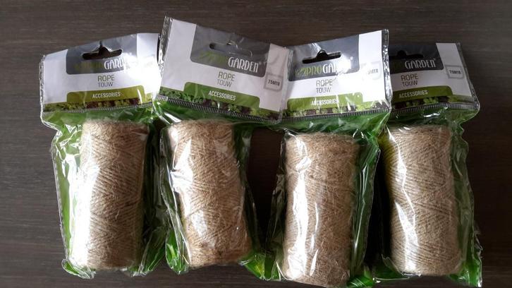 Lot / partij natuurtouw / katoen op rol ( NIEUW ), Hobby en Vrije tijd, Knutselen, Nieuw, Ophalen of Verzenden