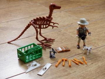 Playmobil 70605 paleontholoog met dinoskelet - als nieuw beschikbaar voor biedingen