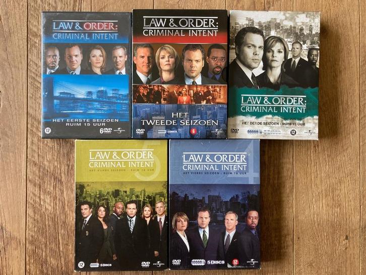 Law & Order Criminal Intent - Seizoen 1 t/e/m/ 5, Cd's en Dvd's, Dvd's | Tv en Series, Gebruikt, Ophalen of Verzenden