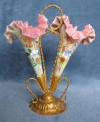 Zeldzame geemailleerd victoriaanse coupevazen., Antiquités & Art, Antiquités | Vases, Enlèvement
