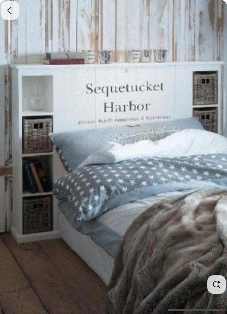 Riviera Maison wand voor bed, Huis en Inrichting, Stoffering | Behang, Wit, Ophalen