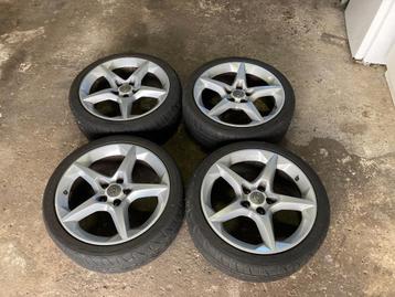Opel velgen met zomerbanden, Ophalen, 18 inch, Gebruikt, Velg(en)