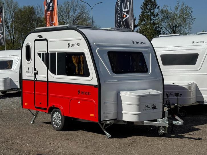 ✅CARAVAN ARES 310 • ROOD • NIEUW • 4PERSOONS • 710KG • ALKO, Caravans en Kamperen, Caravans, Bedrijf, tot en met 4, 500 - 750 kg