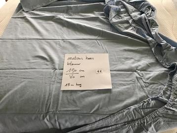 matras hoes blauw 190 cm op 80 cm en 15 cm dik beschikbaar voor biedingen