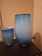 Mooie set vazen, Ophalen, Zo goed als nieuw, Blauw, Glas