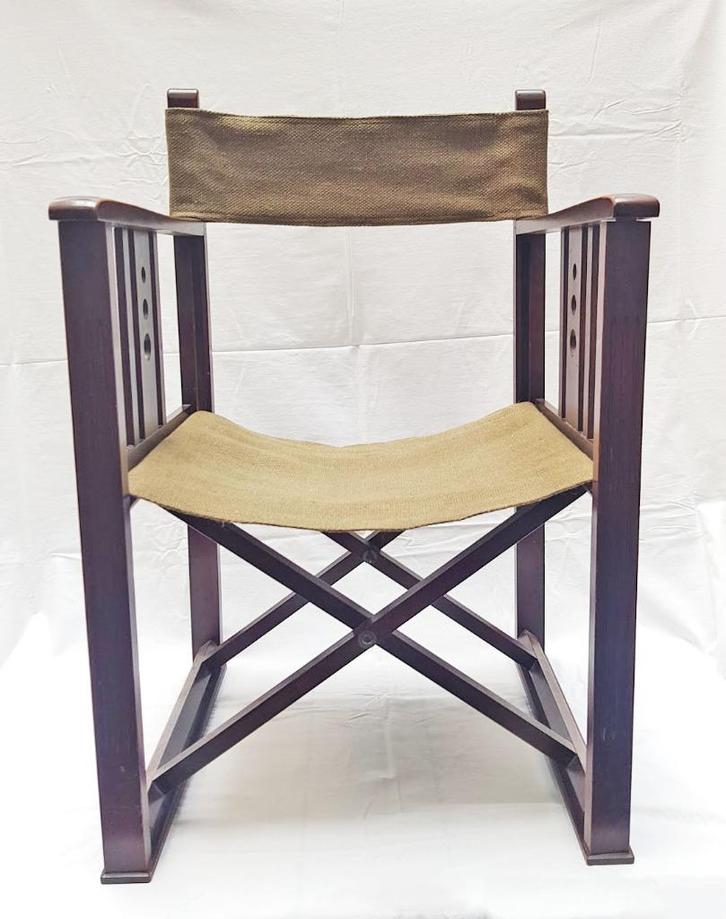 Jugendstil Regisseursstoel - Kohn (attr)., Antiek en Kunst, Antiek | Meubels | Stoelen en Sofa's, Ophalen of Verzenden