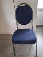 Stoelen, Huis en Inrichting, Stoelen, Ophalen, Zo goed als nieuw, Blauw, Metaal