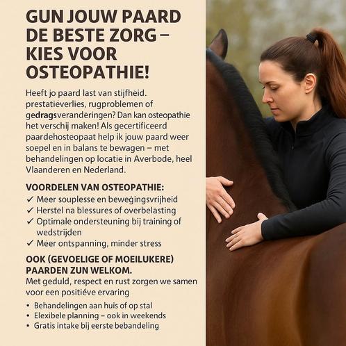 Osteopathie voor paarden, Dieren en Toebehoren, Paarden