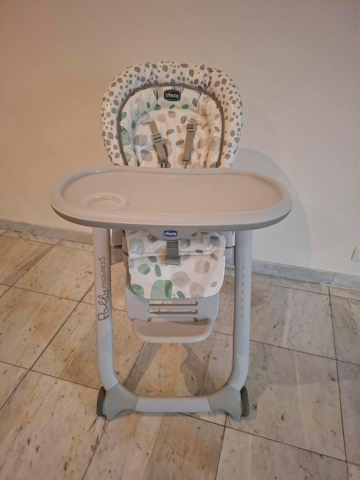 Chaise haute Chicco Polly Progress 5, Enfants & Bébés, Chaises pour enfants, Comme neuf, Enlèvement