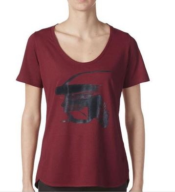 T-shirt  BMW Motorsport kleur bordeaux Dames maat S merchand