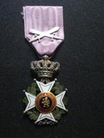 Medaille Ordre Leopold civil, Collections, Autres, Enlèvement ou Envoi, Ruban, Médaille ou Ailes