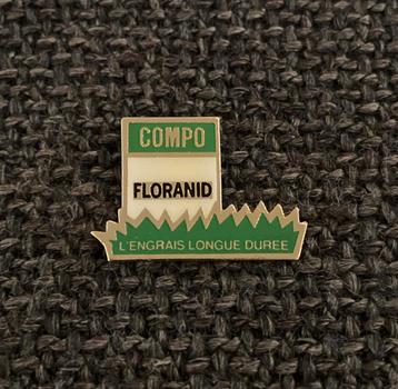 PIN - COMPO FLORANID - GAZONMESTSTOF, Envoi, Utilisé, Autres sujets/thèmes, Insigne ou Pin's