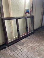 houten raam met dubbel glas, Ophalen, Gevelraam of Ruit, Gebruikt, 120 tot 160 cm